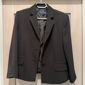 Evan Picone Textured Dark Blazer for Men